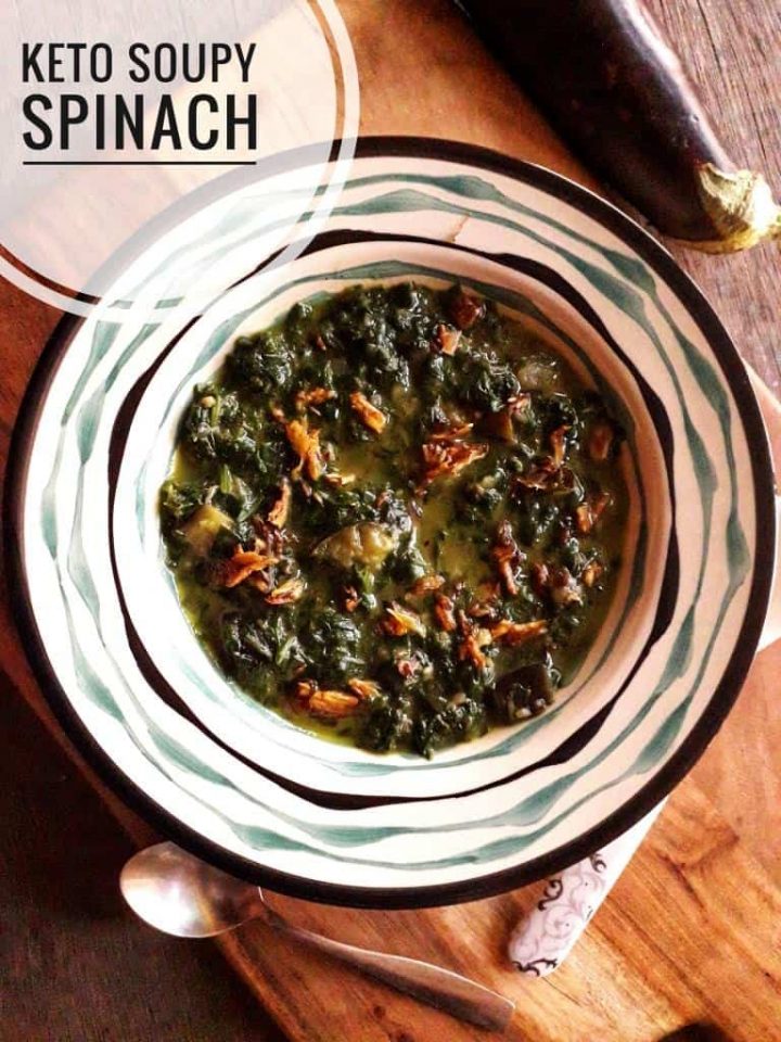 Keto Spinach Soup My Dainty Kitchen