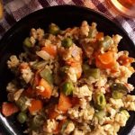vegetable oatmeal - vegan brunch