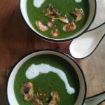 spinach mushroom soup