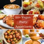 collage of 6 vegan appetizers pic