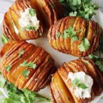 air fryer Hasselback potatoes