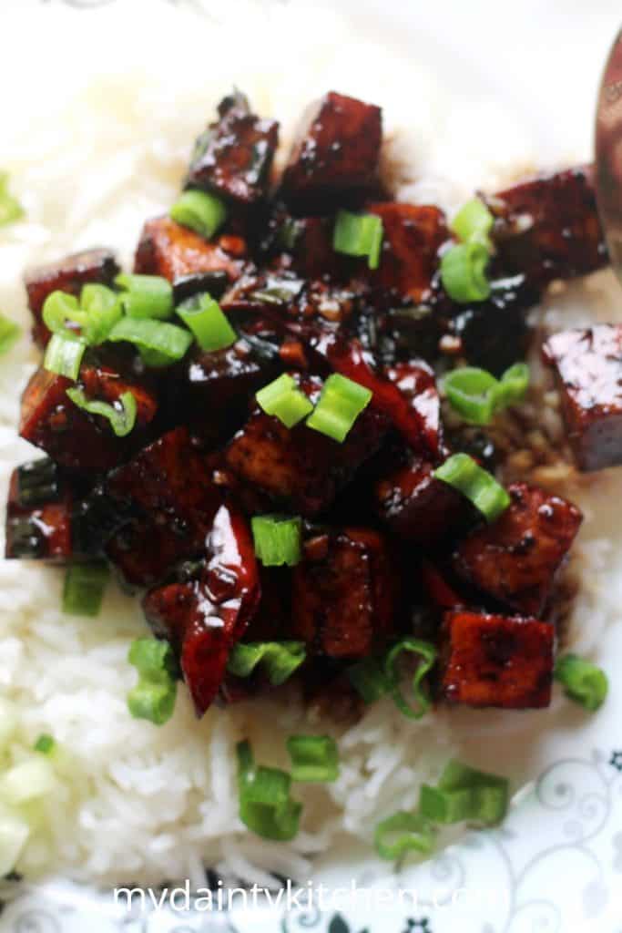 Black Pepper Tofu My Dainty Kitchen