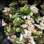 Air Fryer Broccoli and cauliflower