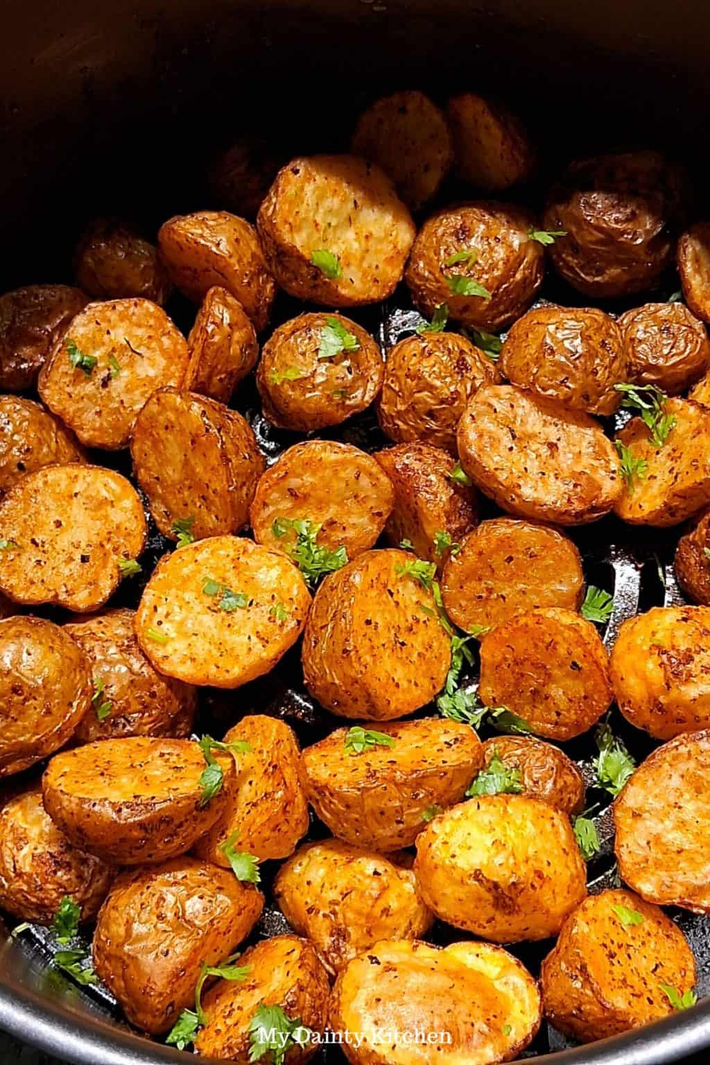 Air Fryer Baby Potatoes My Dainty Kitchen